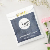 SACHETS EN PAPIER LOGO MODERNE DENIM BLUE EMBALLAGE D'AFFAIRES (Scellé)