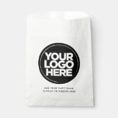 Sachets En Papier Logo personnalisé et texte simple (Devant)