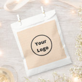 Sachets En Papier Logo personnalisé sur de minuscules points blancs  (Coupé)