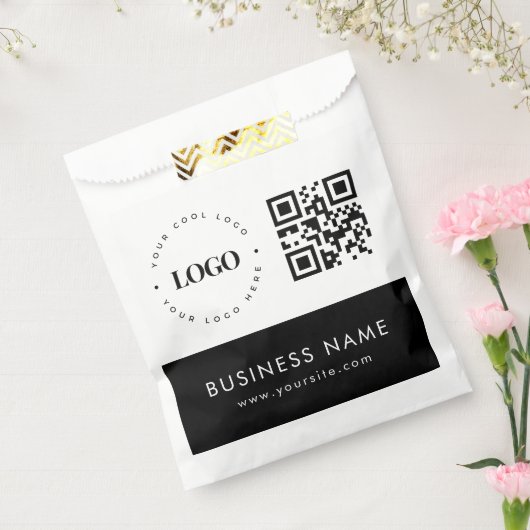 Sachets En Papier Logo professionnel personnalisé QR Code et sac pap (Scellé)