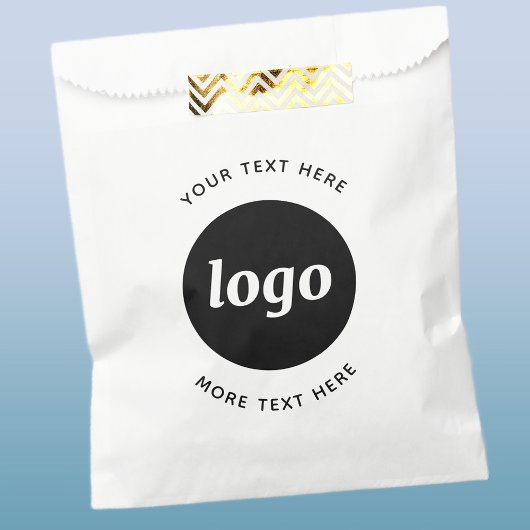 Sachets En Papier Logo Simple Avec Texte Commercial