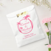 Sachets En Papier Logo tropical de Palm Beach | rose (Scellé)