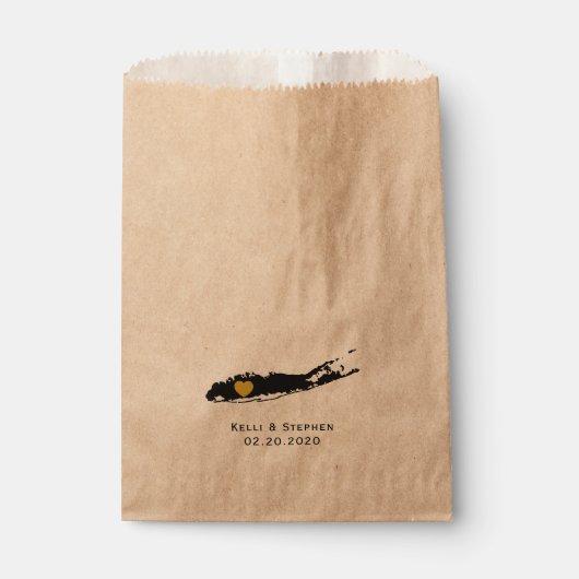 Sachets En Papier Long Island Wedding Favor Treat Sacks, Sacs-cadeau (Devant)