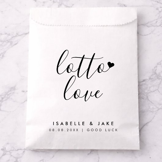 Sachets En Papier Loto | Ticket Minimum Wedding