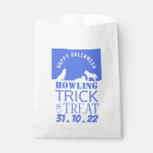 Sachets En Papier Loups en neige, Happy Halloween (Devant)