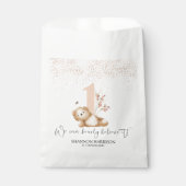 Sachets En Papier L'ours et l'abeille premier anniversaire (Devant)