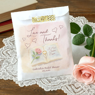 Sachets En Papier Love and Thanks Storybook Romance Fête des mariées