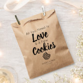 Sachets En Papier Love Cookies Traiter Mariage Favor Sac (Coupé)