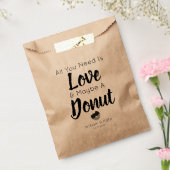 Sachets En Papier Love Donut Traiter mariage Favor sac (Scellé)