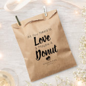 Sachets En Papier Love Donut Traiter mariage Favor sac (Coupé)