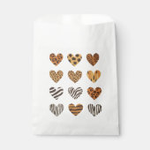 Sachets En Papier Love Heart Leopard Cute Valentine's Day (Devant)