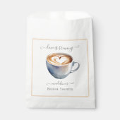 Sachets En Papier Love is Brewing Coffee Shower de Mariée (Devant)