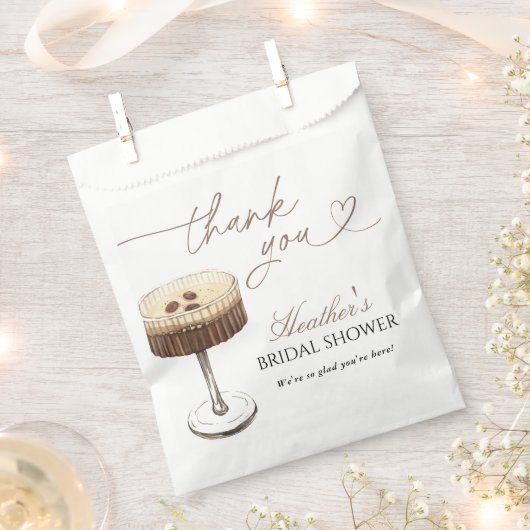 Sachets En Papier Love Is Brewing Espresso Martini Bridal Shower (Coupé)