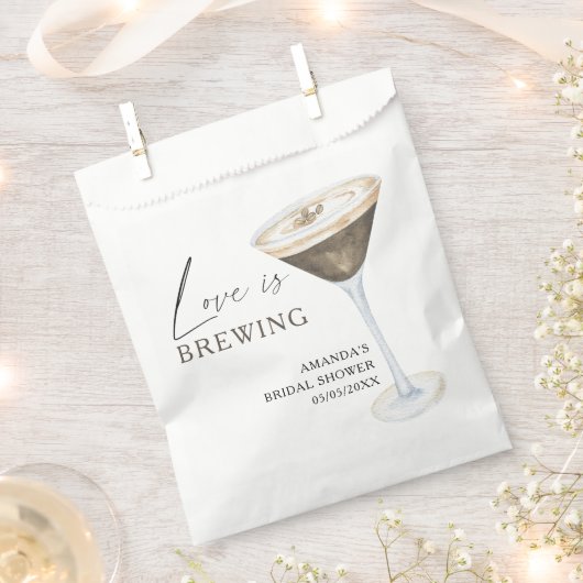 Sachets En Papier Love is Brewing Espresso Martini Enterrement de vi (Coupé)