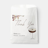 Sachets En Papier Love Is Brewing Mariage Moderne  (Devant)