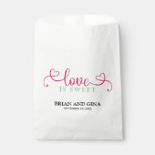 Sachets En Papier Love Is Sweet Mariage (Devant)