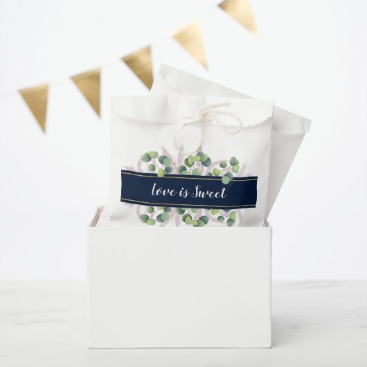 Sachets En Papier Love is Sweet Pampas Grass Mariage Treat Favoriser (Fête)