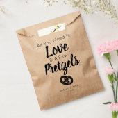 Sachets En Papier Love Pretzel Traiter Mariage Favor Sac (Scellé)