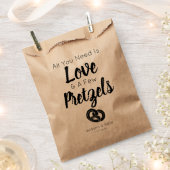 Sachets En Papier Love Pretzel Traiter Mariage Favor Sac (Coupé)