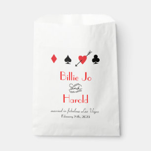 Sachets En Papier Love Struck à Las Vegas Mariage Favor Sac