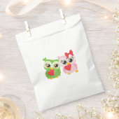 Sachets En Papier Lovely Owls Love Hearts (Coupé)