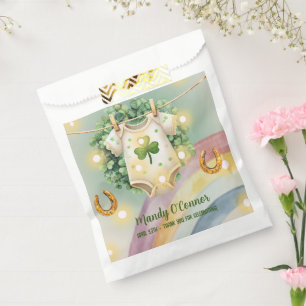 Sachets En Papier Lucky Charm Shamrock et Baby shower Rainbow