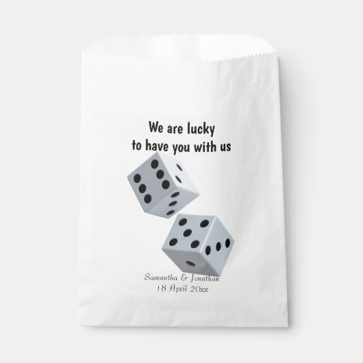Sachets En Papier Lucky Dice (Devant)