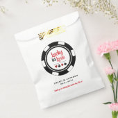 Sachets En Papier Lucky In Love Black White Poker Mariage (Scellé)