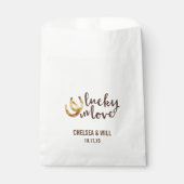 Sachets En Papier Lucky in Love Horseshoe Wedding Favoriser (Devant)