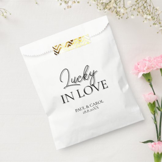 Sachets En Papier Lucky in Love Sac en papier personnalisé (Scellé)
