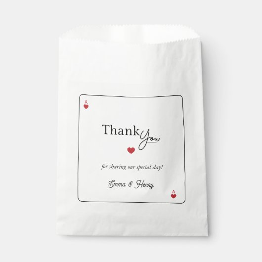 Sachets En Papier Lucky in Love Wedding (Devant)