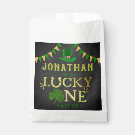 Sachets En Papier Lucky One St. Patrick's Day 1er anniversaire (Devant)