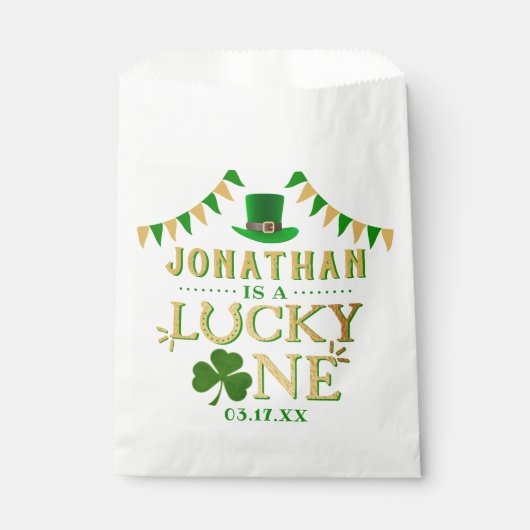 Sachets En Papier Lucky One St. Patrick's Day 1er anniversaire (Devant)