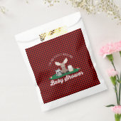 Sachets En Papier Lumberjack Flannel Red Buffulo Plaid Baby shower (Scellé)