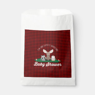 Sachets En Papier Lumberjack Flannel Red Buffulo Plaid Baby shower
