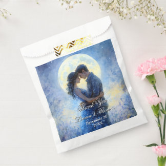 Sachets En Papier Lumière de la lune Mariage Celestin Love Thème Cie