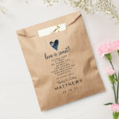 Sachets En Papier Lunar Ciel Lune Coeur Mariage L'amour est doux (Scellé)