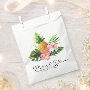 Sachets En Papier Luncheon de mariage tropical d'été à la noix d'ana