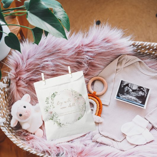 Sachets En Papier Lune | Baby shower Hippie Boho