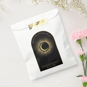 Sachets En Papier Lune de soleil mystique noire céleste
