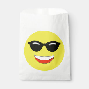Sachets En Papier Lunettes de soleil cool Emoji