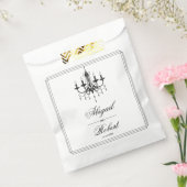 Sachets En Papier Lustre noir et blanc Vieux mariage argent (Scellé)