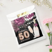 Sachets En Papier Luxe 50e anniversaire Vin Rose personnalisé (Scellé)