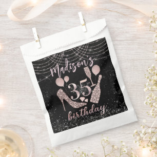 Sachets En Papier Luxe personnalisé 35e anniversaire