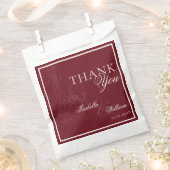 Sachets En Papier Luxury dark Red Old Money Wedding chandelier (Coupé)