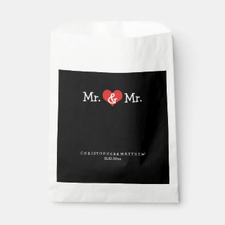 Sachets En Papier M. et M. Mariage de Red Heart Personnalisé