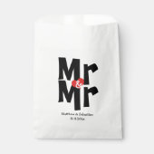 Sachets En Papier M. et M. Mariage moderne Personnalisé (Devant)