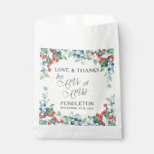 Sachets En Papier M. et Mme Calligraphy Mariage d'hiver (Devant)