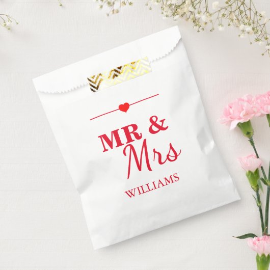 Sachets En Papier M. & Mme Mariage (Scellé)