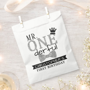 Sachets En Papier M. ONEderful 1st Birthday Party